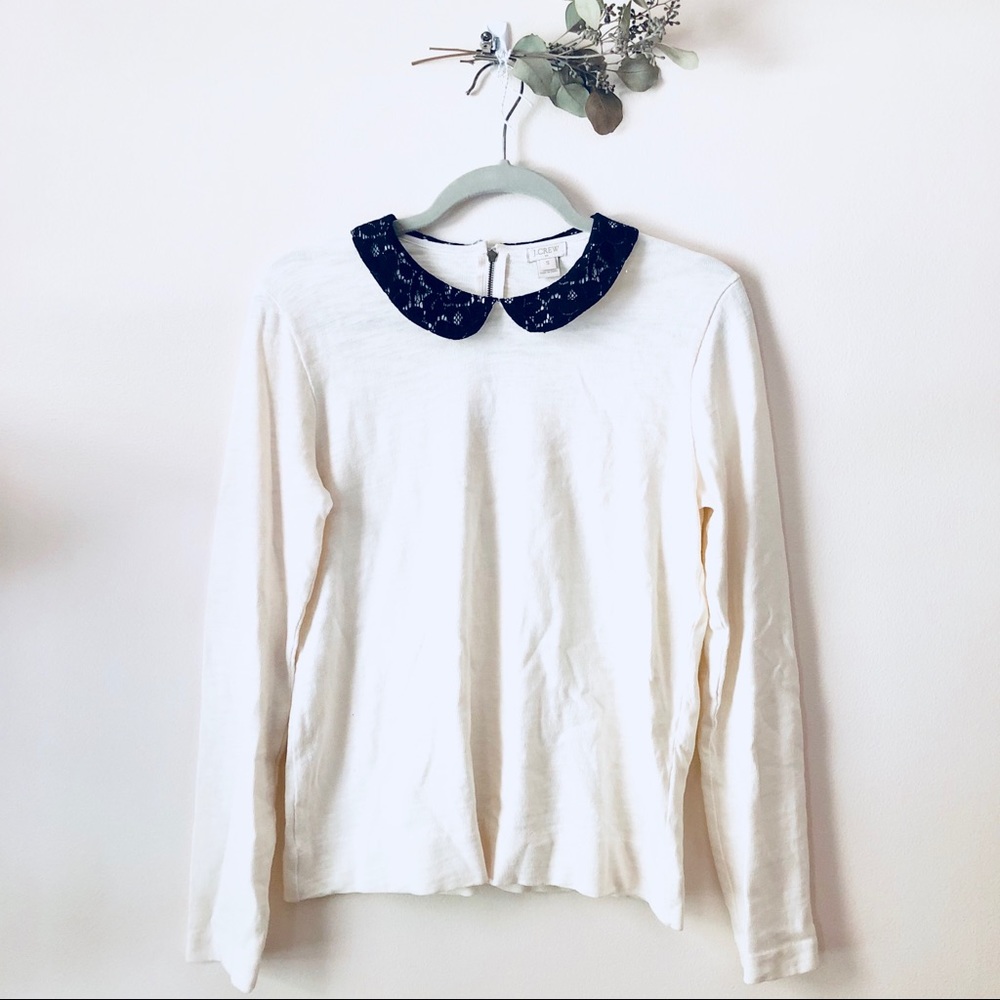 J. Crew Peter Pan collar long sleeve